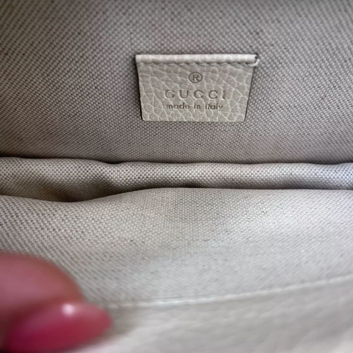 Gucci - Dionysus Shoulder Bag - Grained leather - White - (Small)