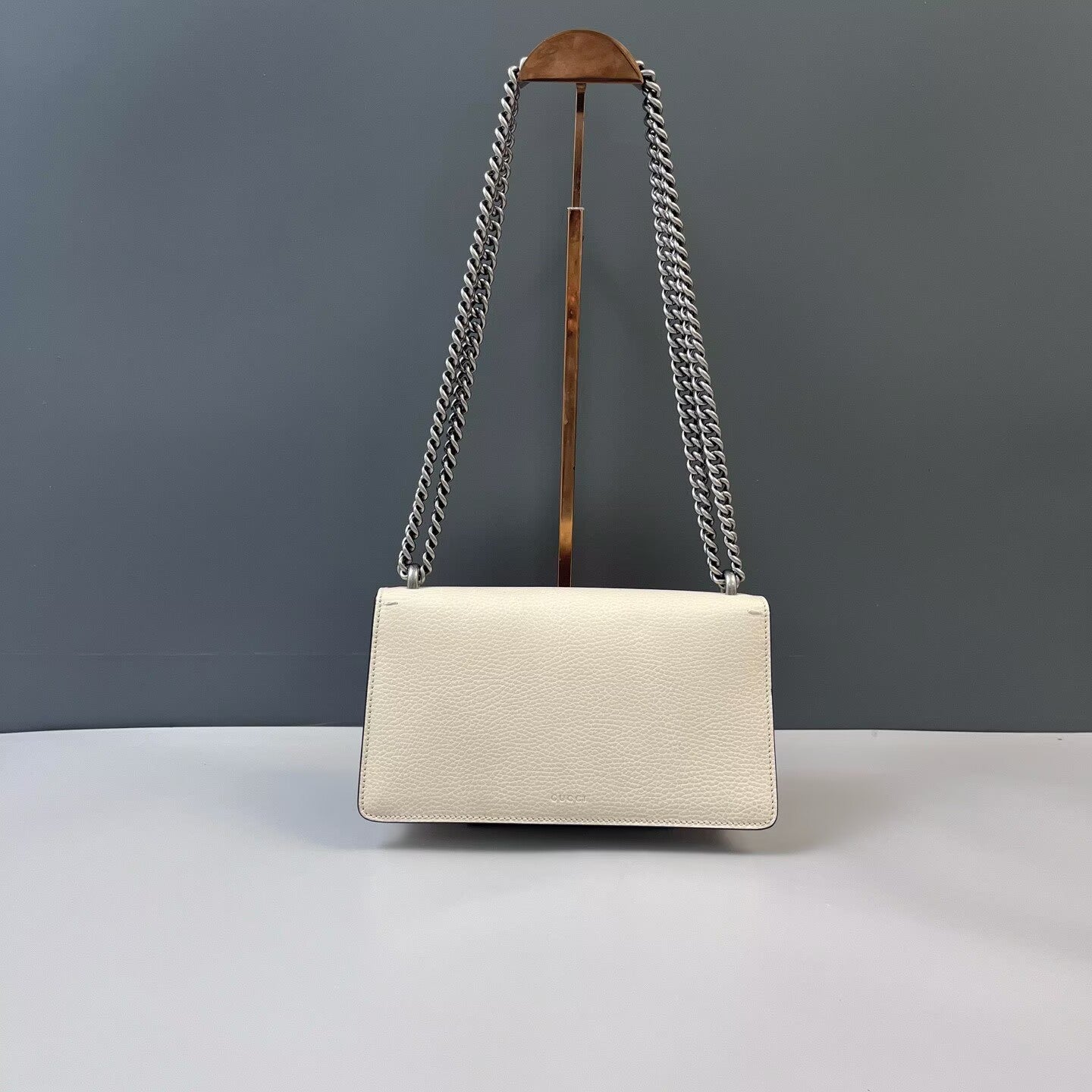Gucci - Dionysus Shoulder Bag - Grained leather - White - (Small)