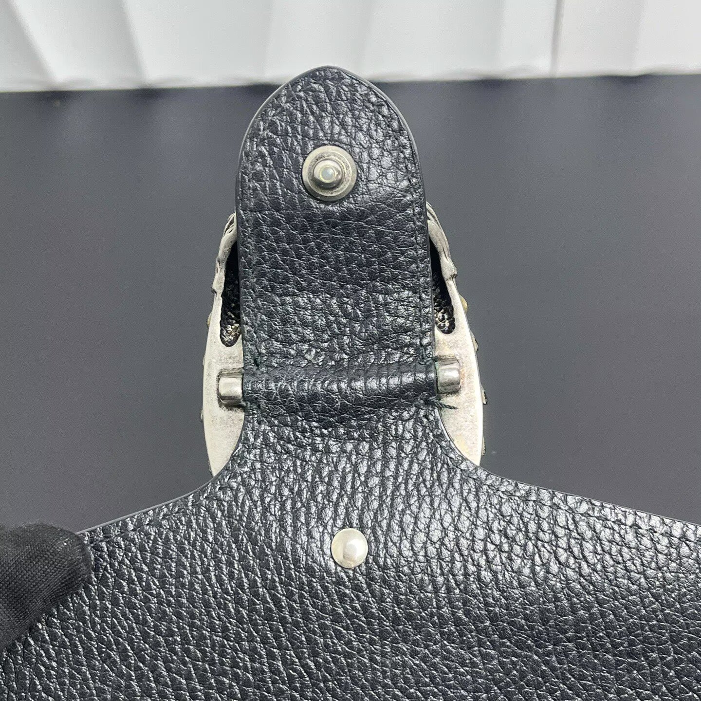 Gucci - Dionysus Shoulder Bag with Crystal Embellishment - Pebbled leather - Black - (Medium)