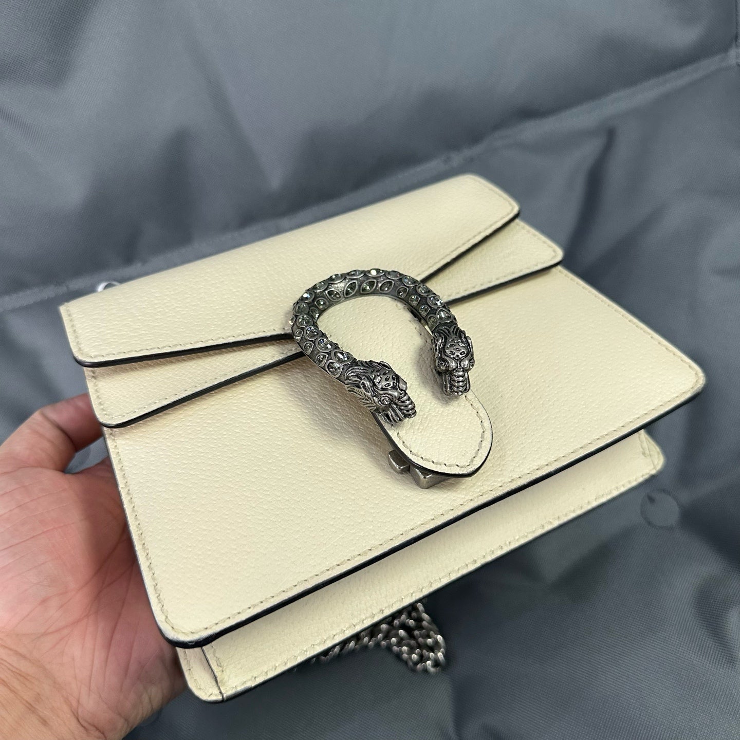 Gucci - Dionysus Small - Grained leather - White - (small)