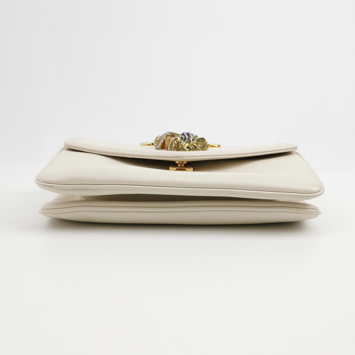 Gucci - Dionysus Tiger Head Shoulder Bag - Leather - Beige - (Small)