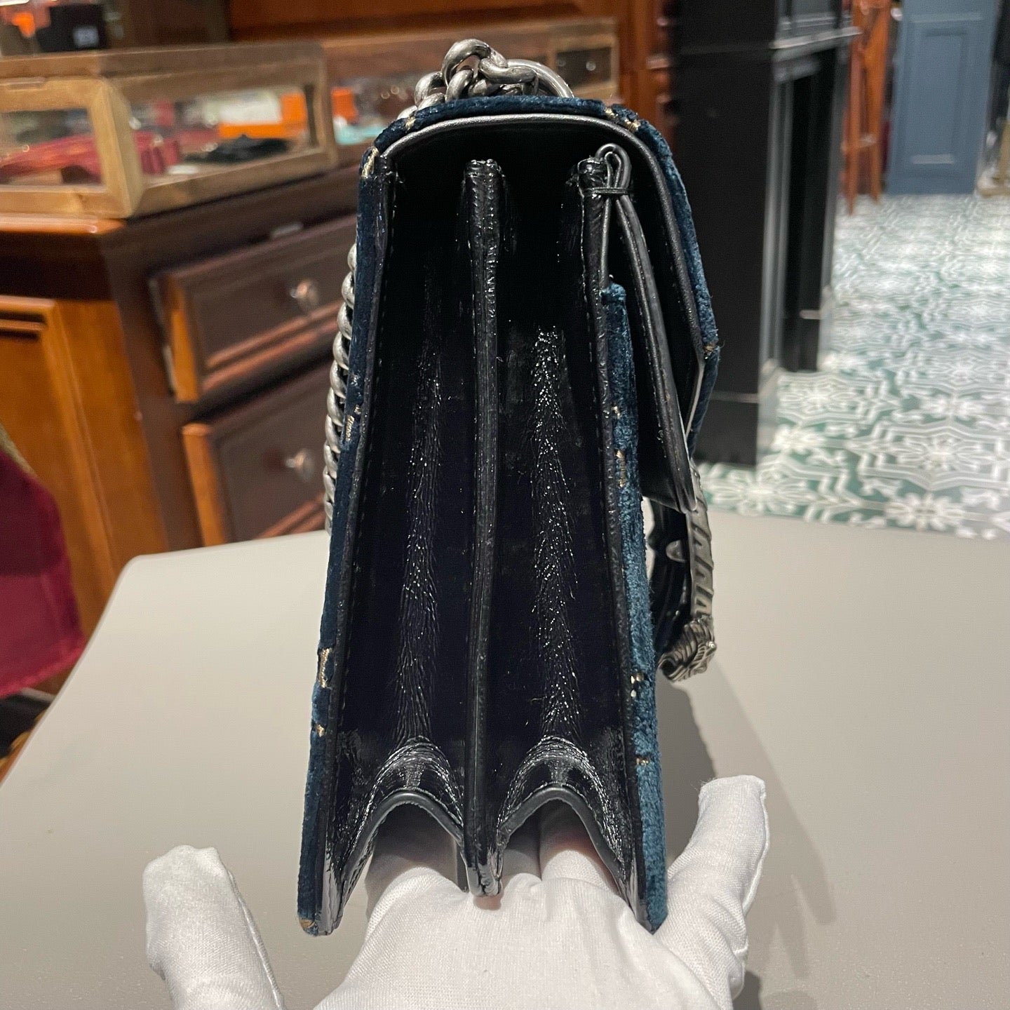 Gucci - Dionysus - Velvet - Navy - (medium)