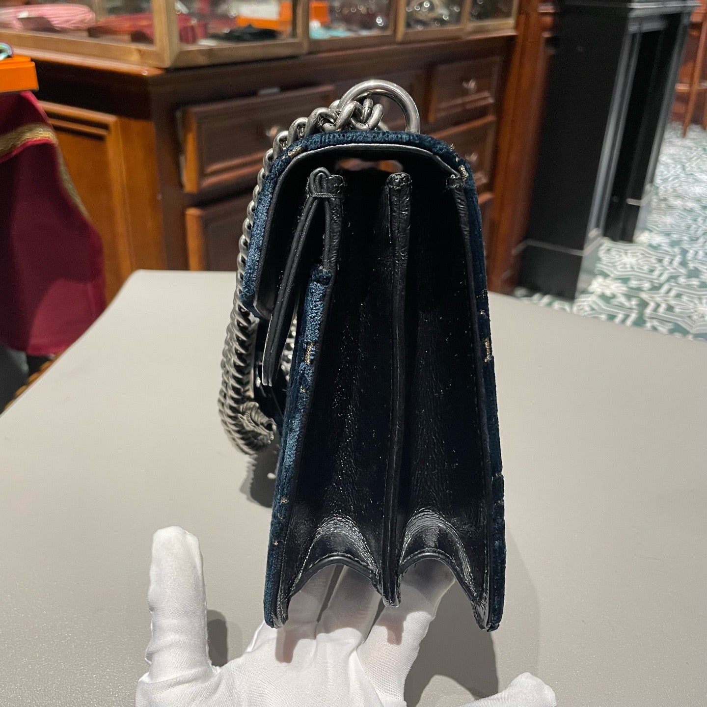 Gucci - Dionysus - Velvet - Navy - (medium)