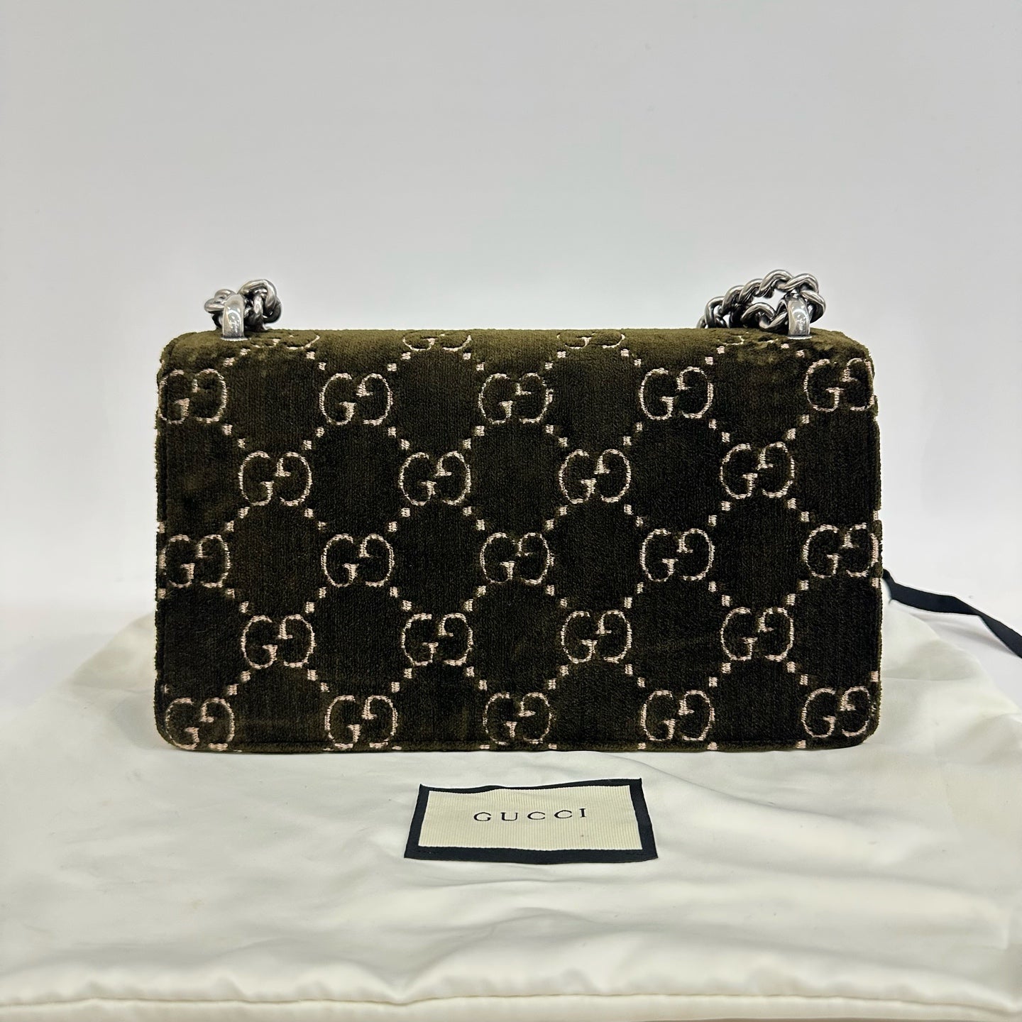 Gucci - Dionysus - Velvet with leather trim - Dark Green - (Medium)