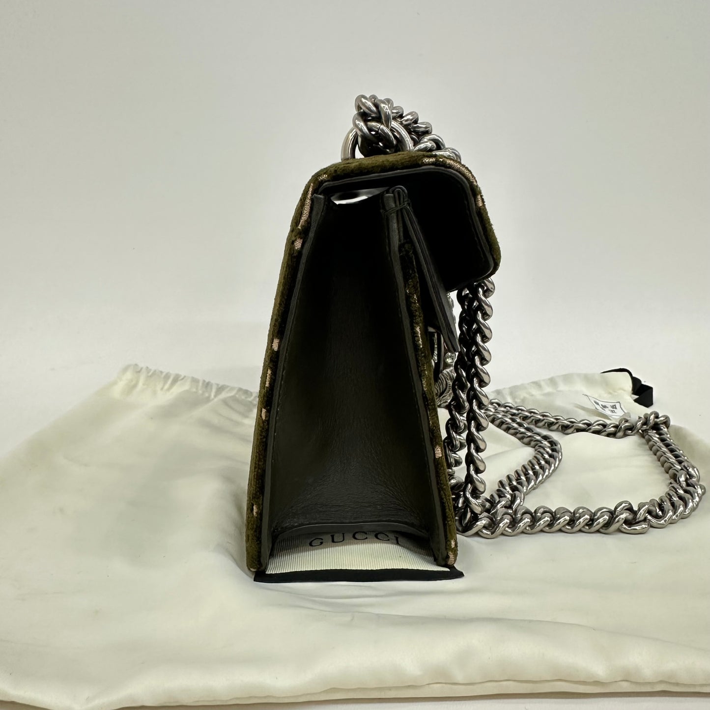 Gucci - Dionysus - Velvet with leather trim - Dark Green - (Medium)