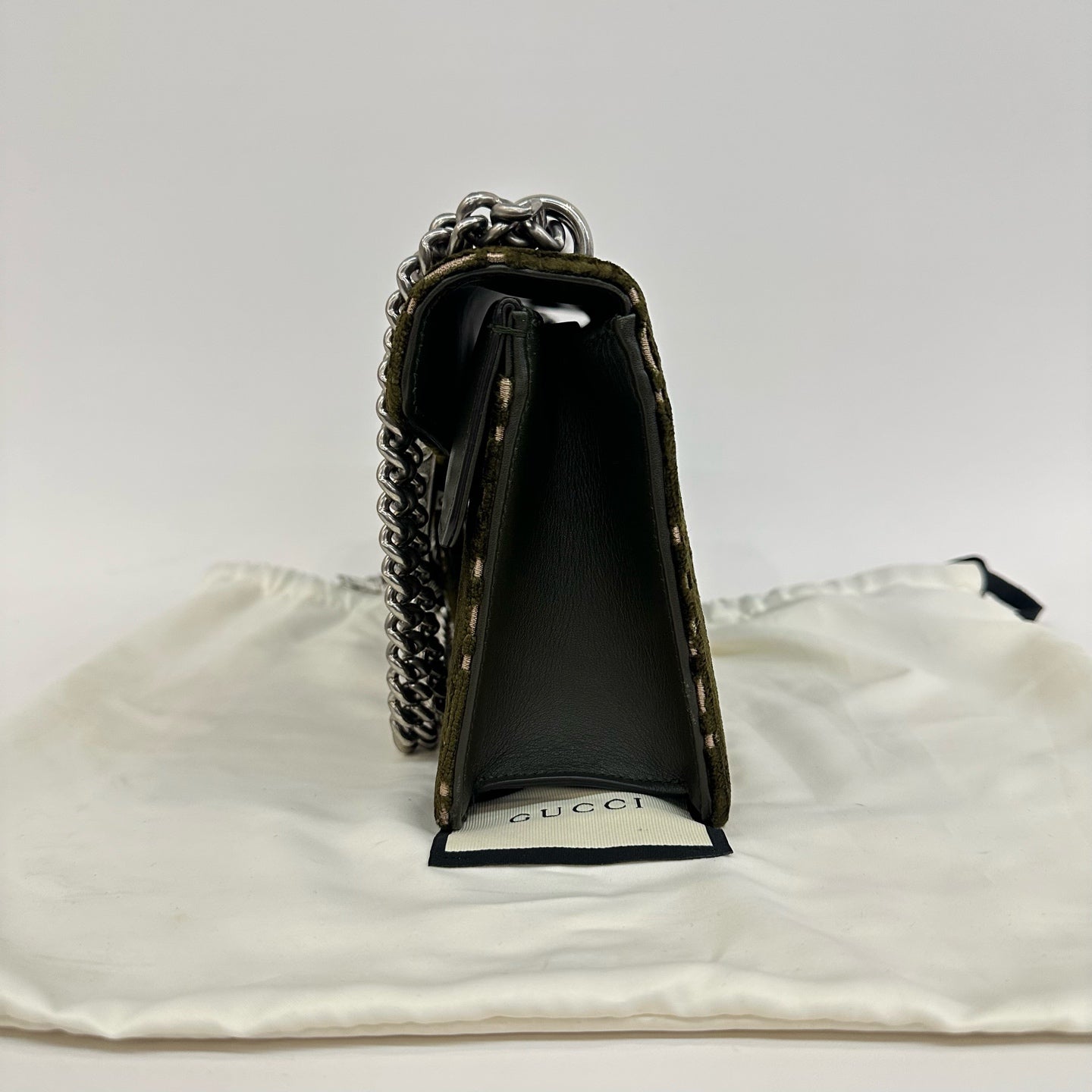 Gucci - Dionysus - Velvet with leather trim - Dark Green - (Medium)