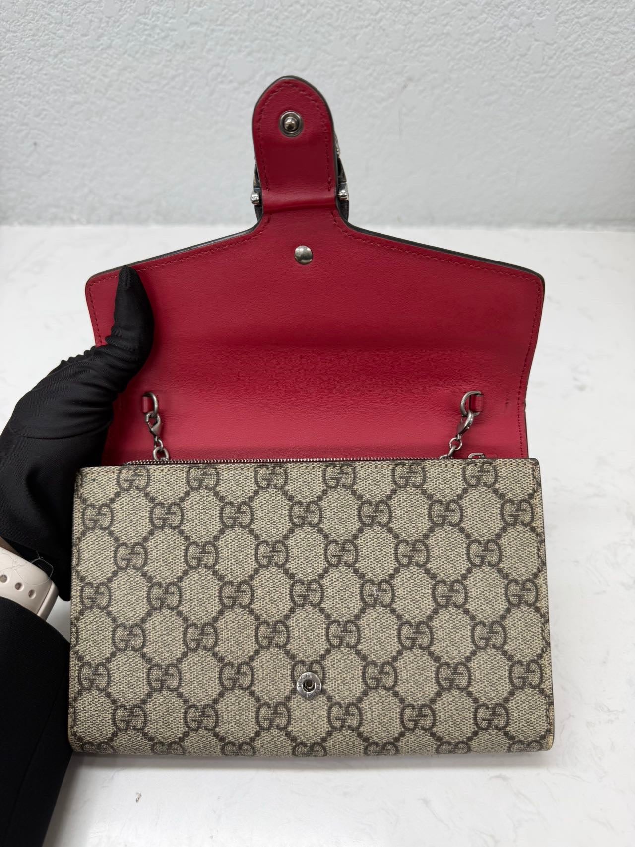 Gucci - Dionysus Wallet on Chain - GG Supreme coated canvas and leather - Multicolour - (mini)