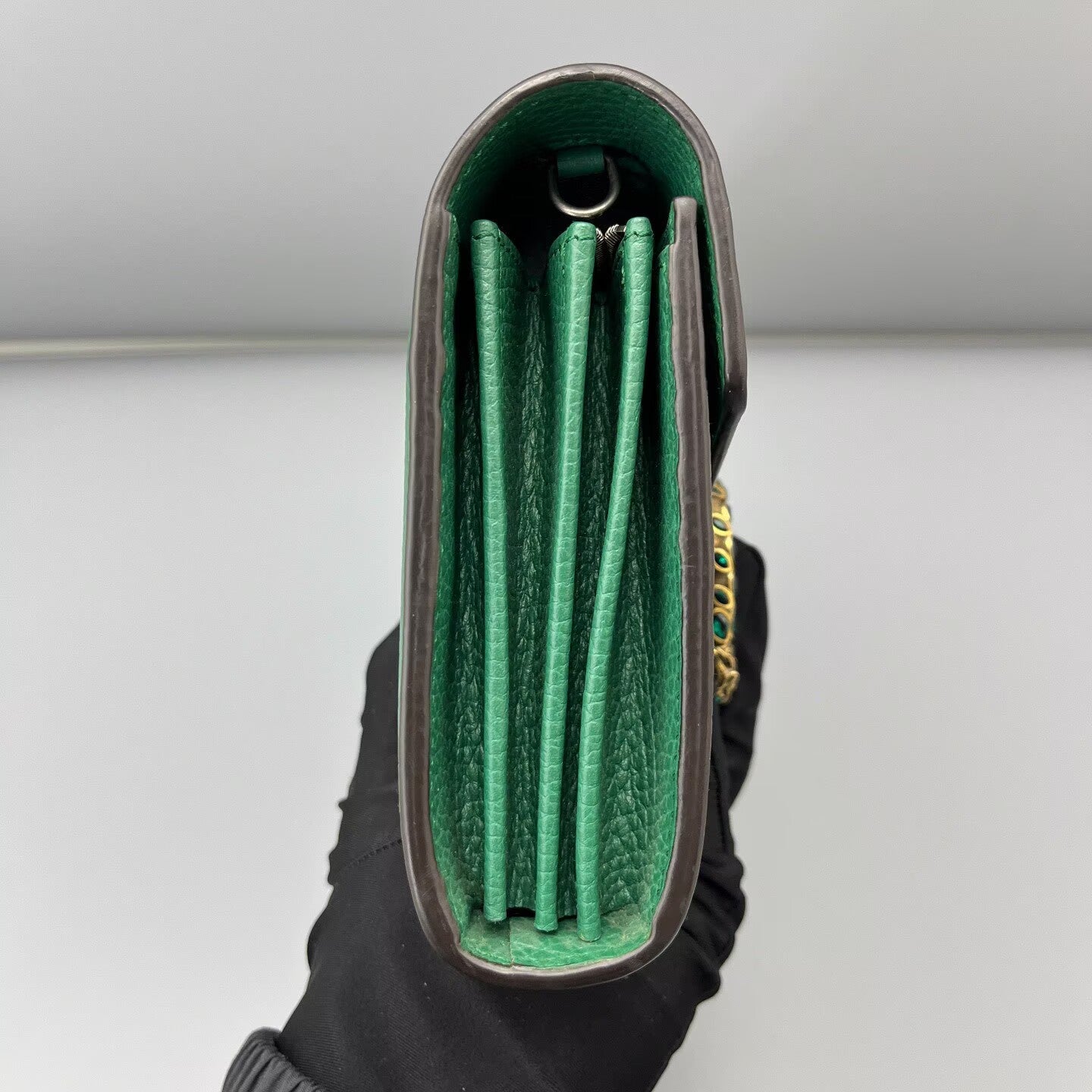 Gucci - Dionysus Wallet on Chain (WOC) - Grained leather - Green - (Small)