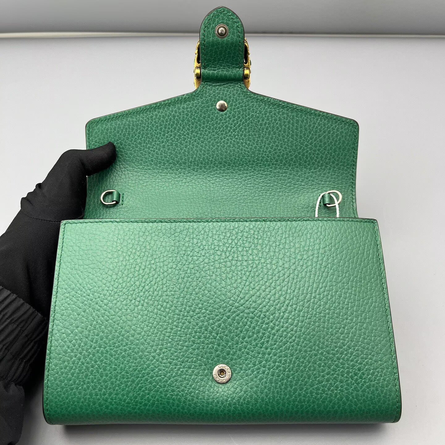 Gucci - Dionysus Wallet on Chain (WOC) - Grained leather - Green - (Small)