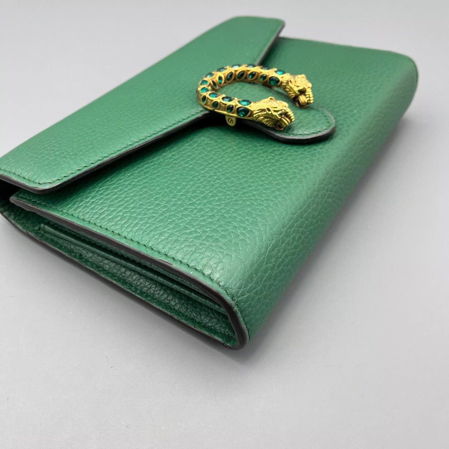 Gucci - Dionysus WOC - Grained leather - Green with Gold-Tone Hardware - (mini)