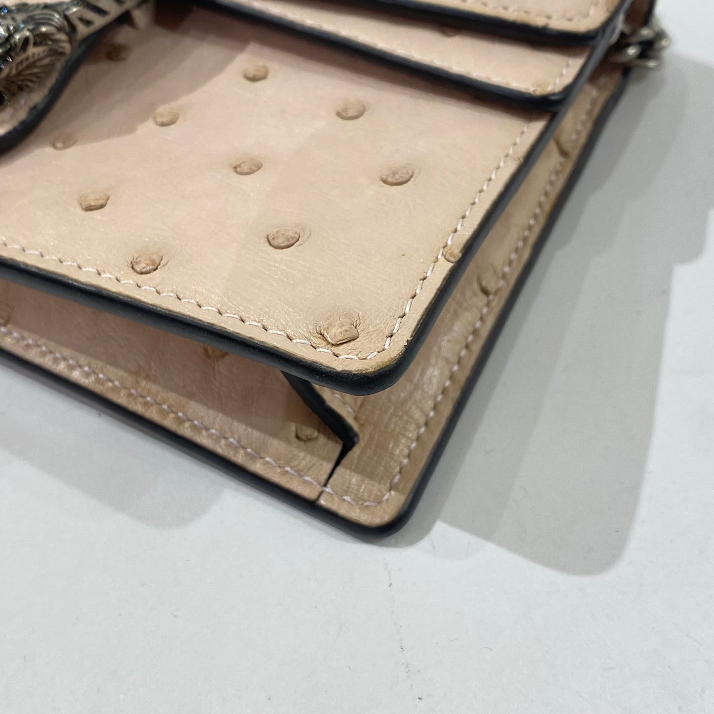 Gucci - Dionysus WOC - Ostrich leather - Beige - (mini)
