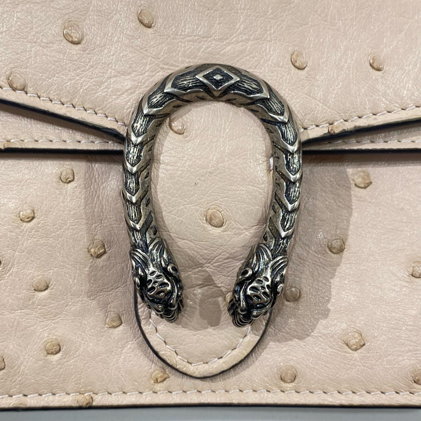 Gucci - Dionysus WOC - Ostrich leather - Beige - (mini)
