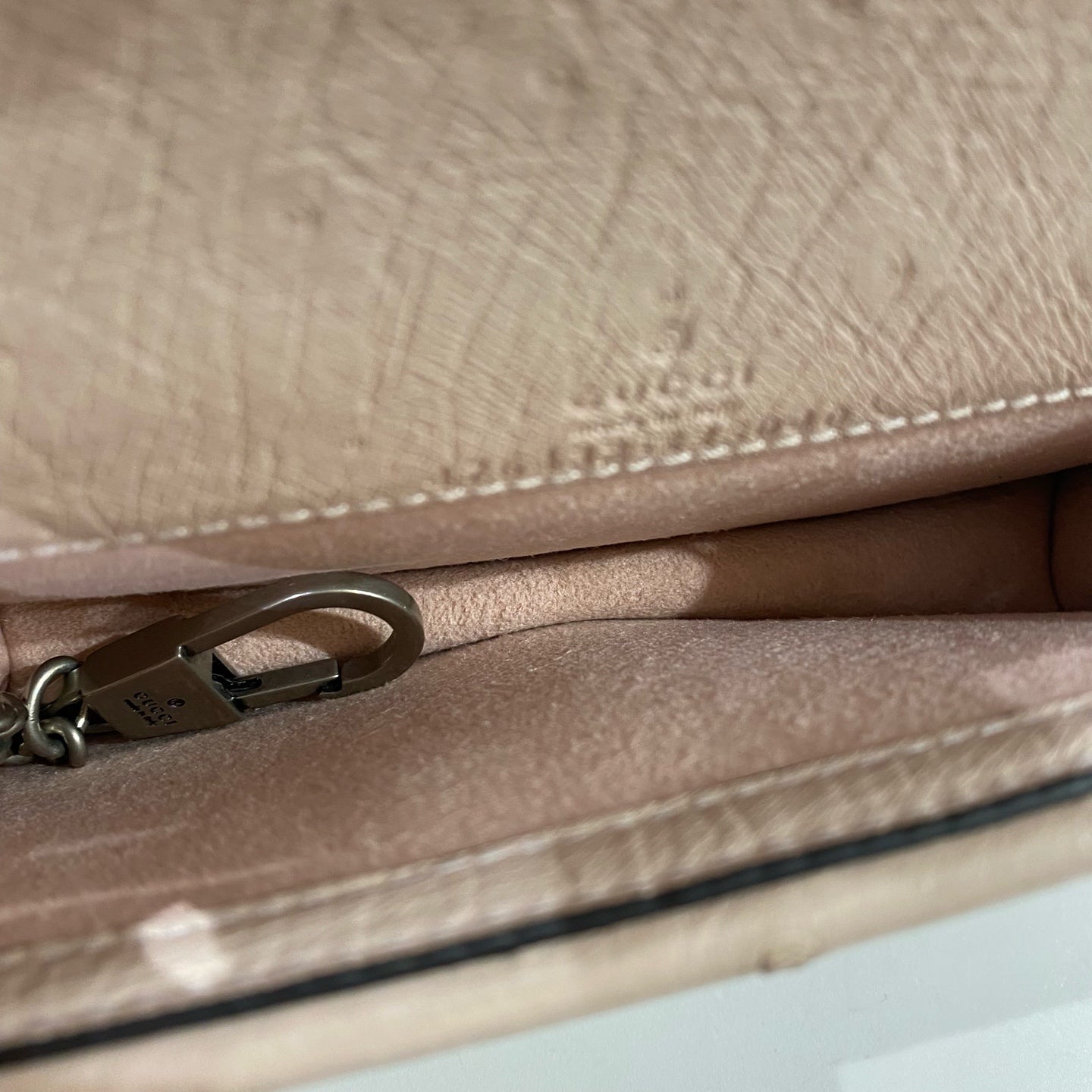 Gucci - Dionysus WOC - Ostrich leather - Beige - (mini)