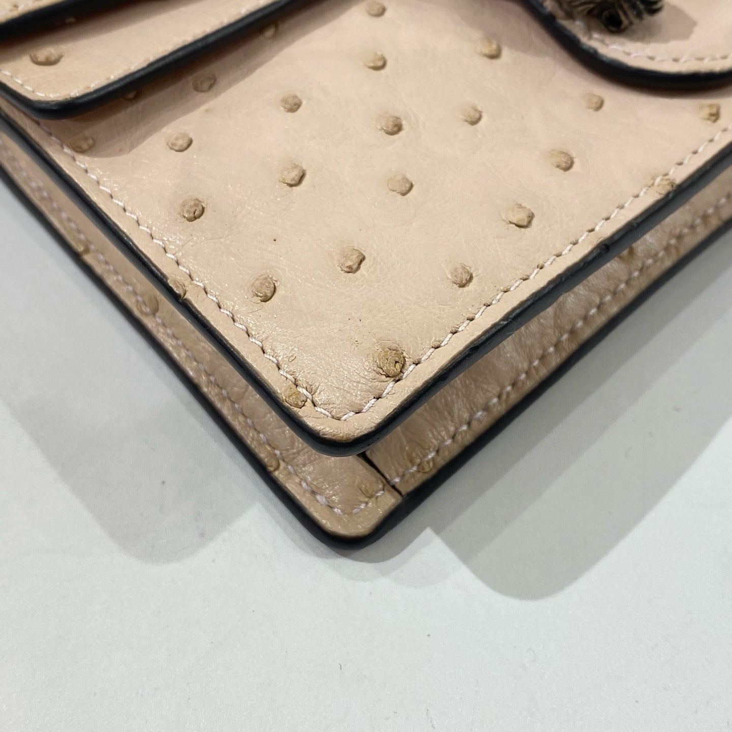 Gucci - Dionysus WOC - Ostrich leather - Beige - (mini)