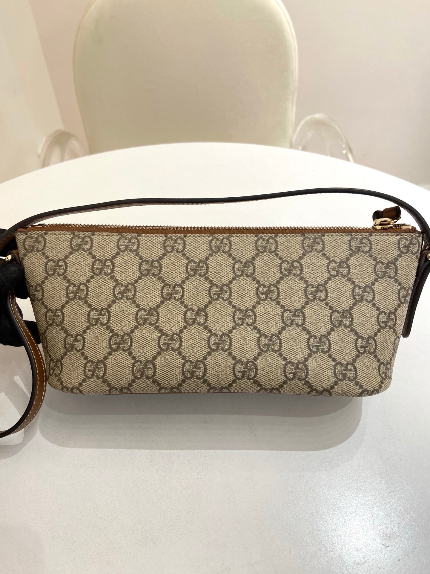 Gucci - Emblem - Leather - Brown - (small)