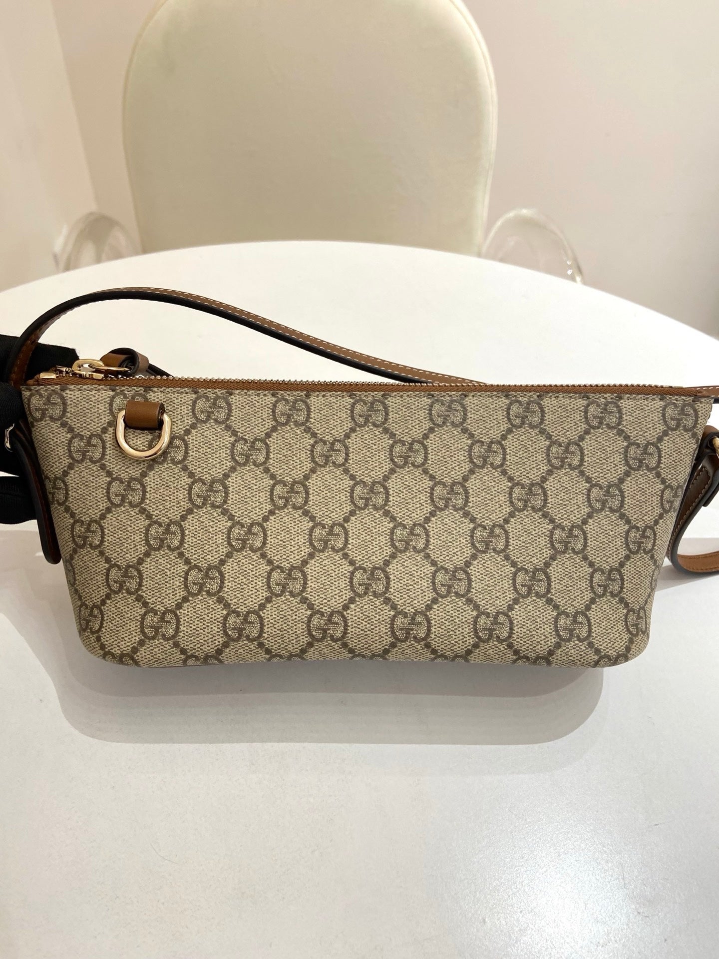 Gucci - Emblem - Leather - Brown - (small)