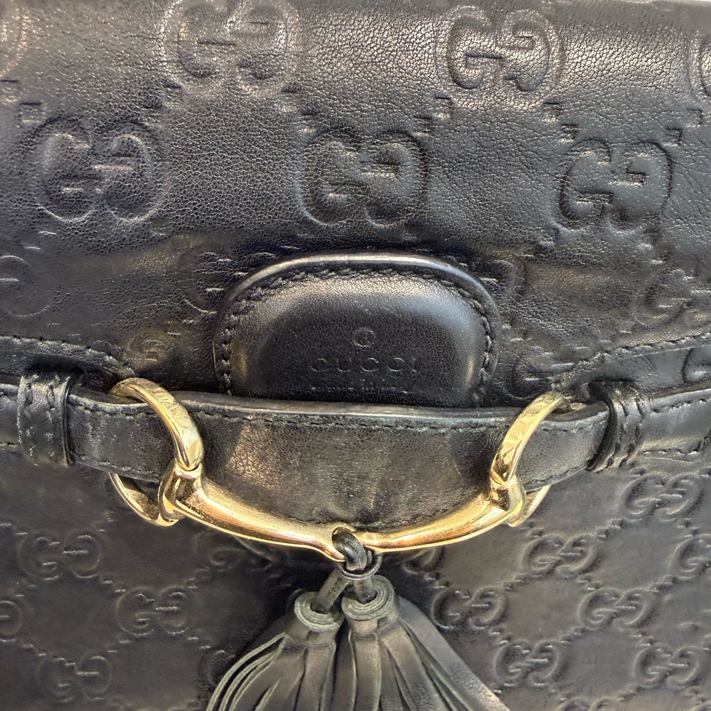 Gucci - Emily Chain Shoulder Bag - Leather - Black - (small)