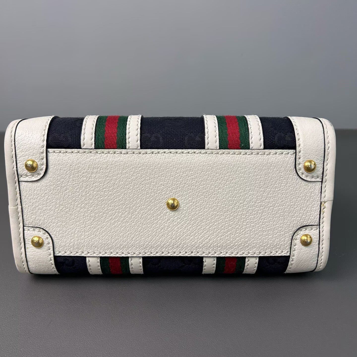 Gucci - Exquisite - Canvas and leather - Black and white - (mini)
