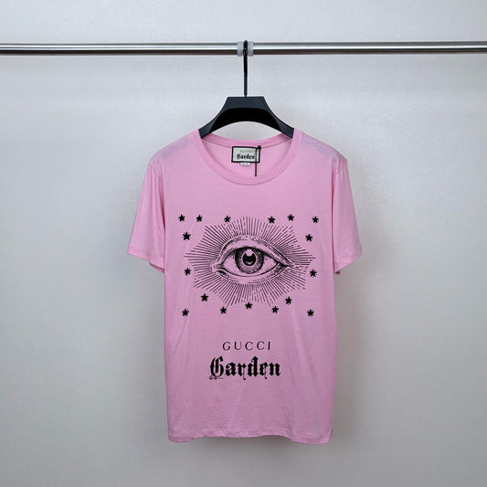 Gucci - Garden Print T-shirt - Cotton - Pink - (S)