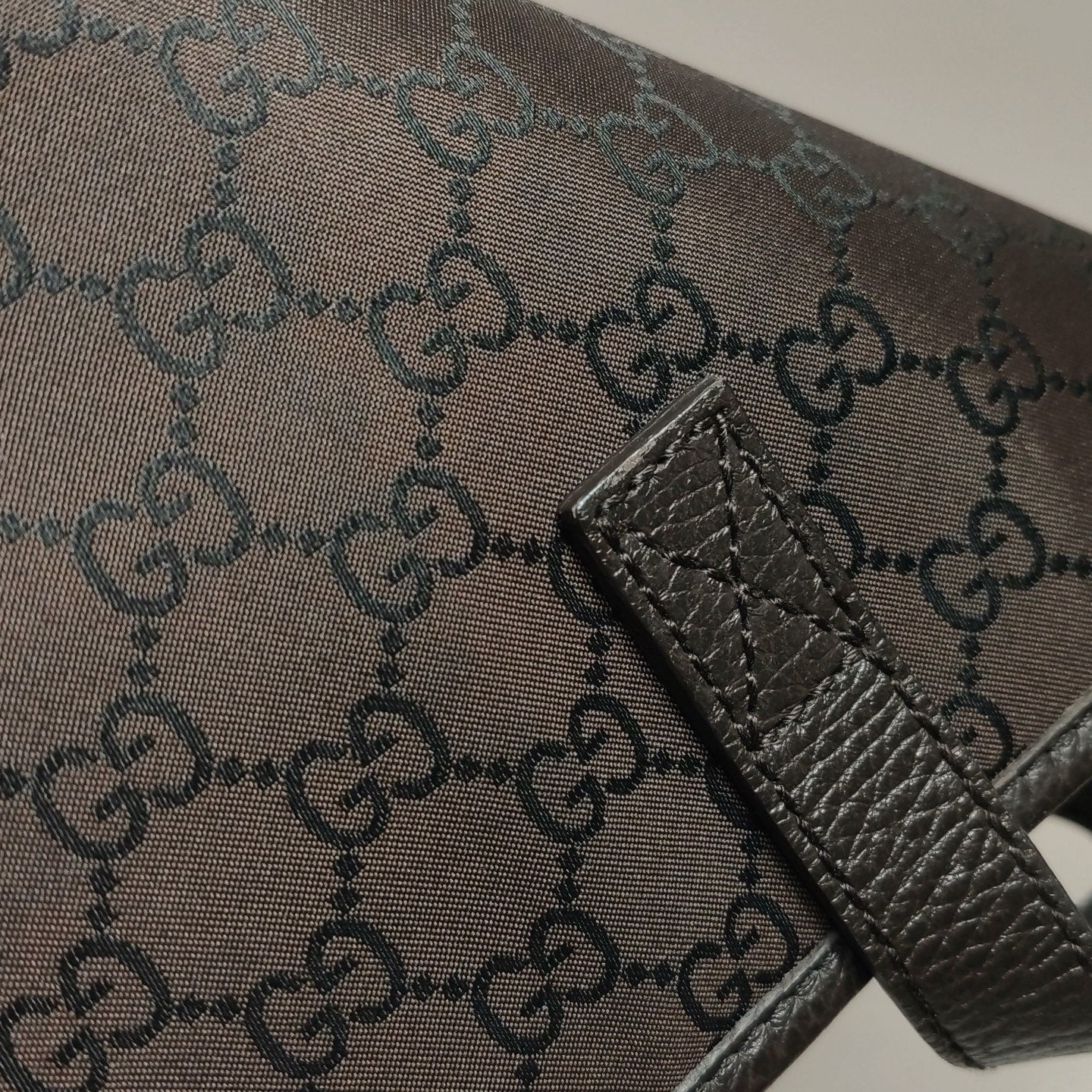 Gucci - GG Canvas Tote - GG Monogram canvas with Leather trim - Brown - (Medium)