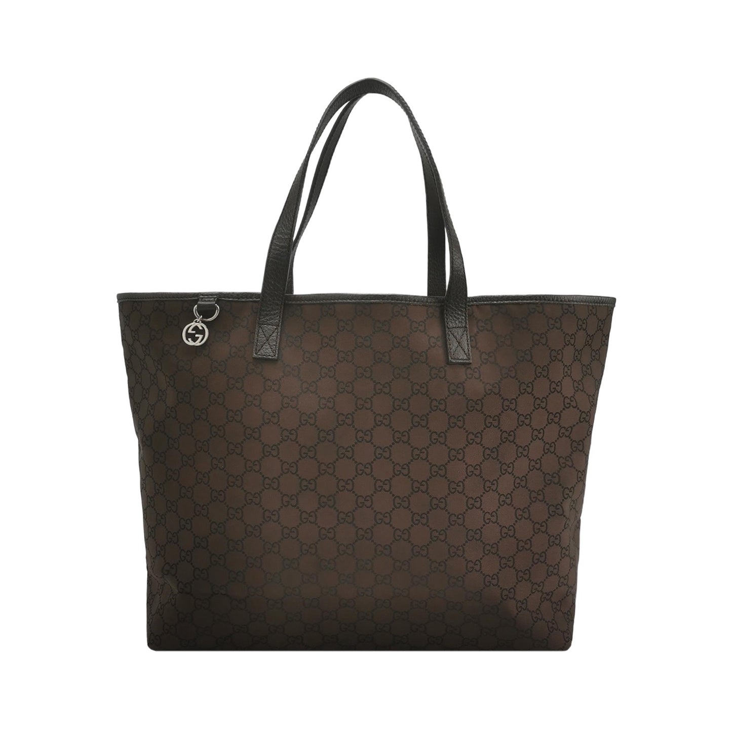 Gucci - GG Canvas Tote - GG Monogram canvas with Leather trim - Brown - (Medium)