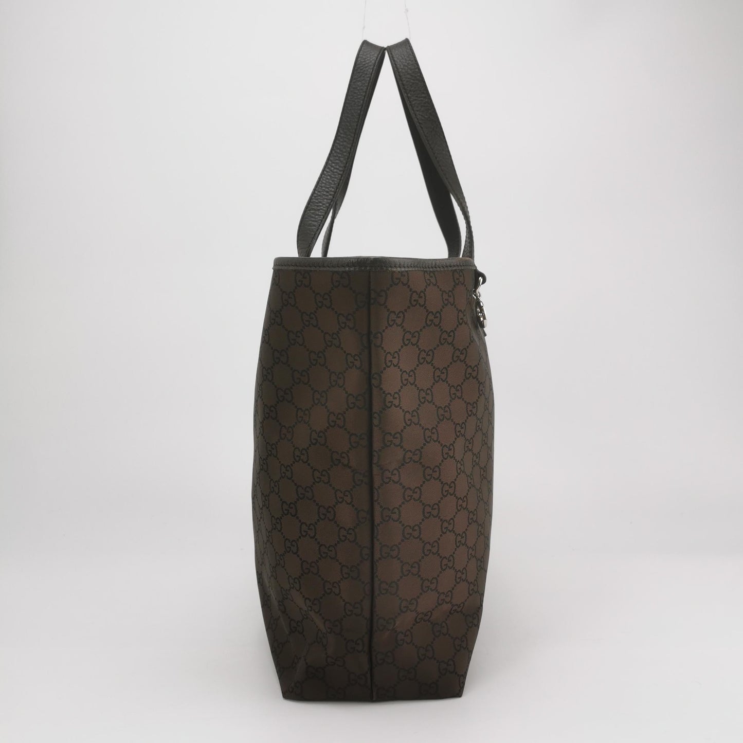 Gucci - GG Canvas Tote - GG Monogram canvas with Leather trim - Brown - (Medium)