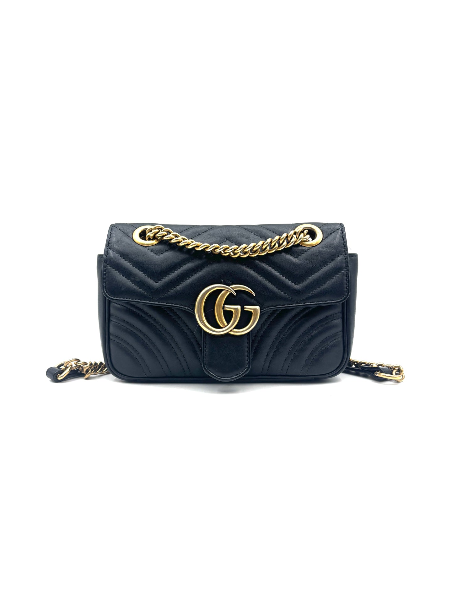 Gucci - GG Marmont - Leather - Black
