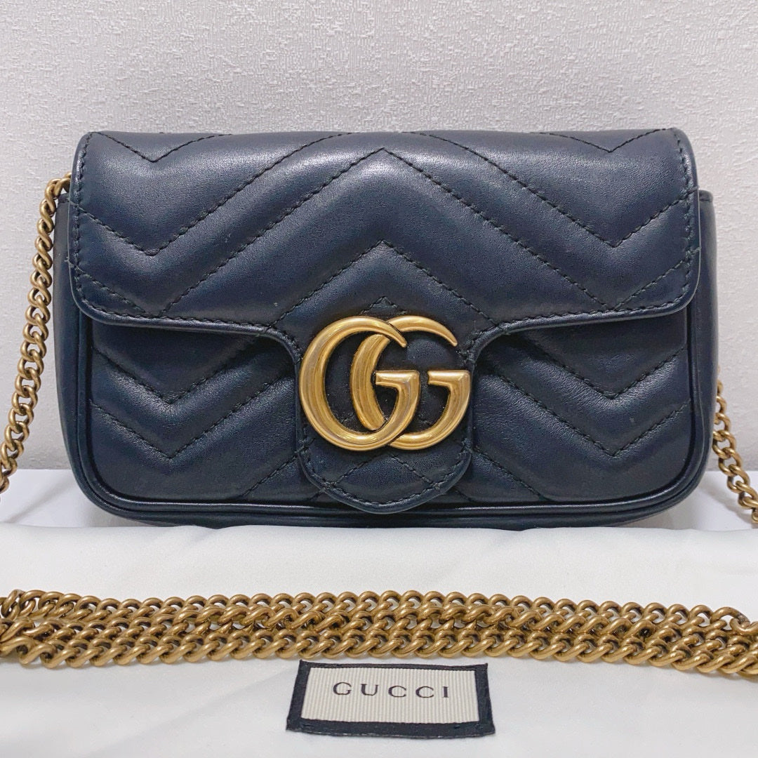 Gucci - GG Marmont - Leather - Black