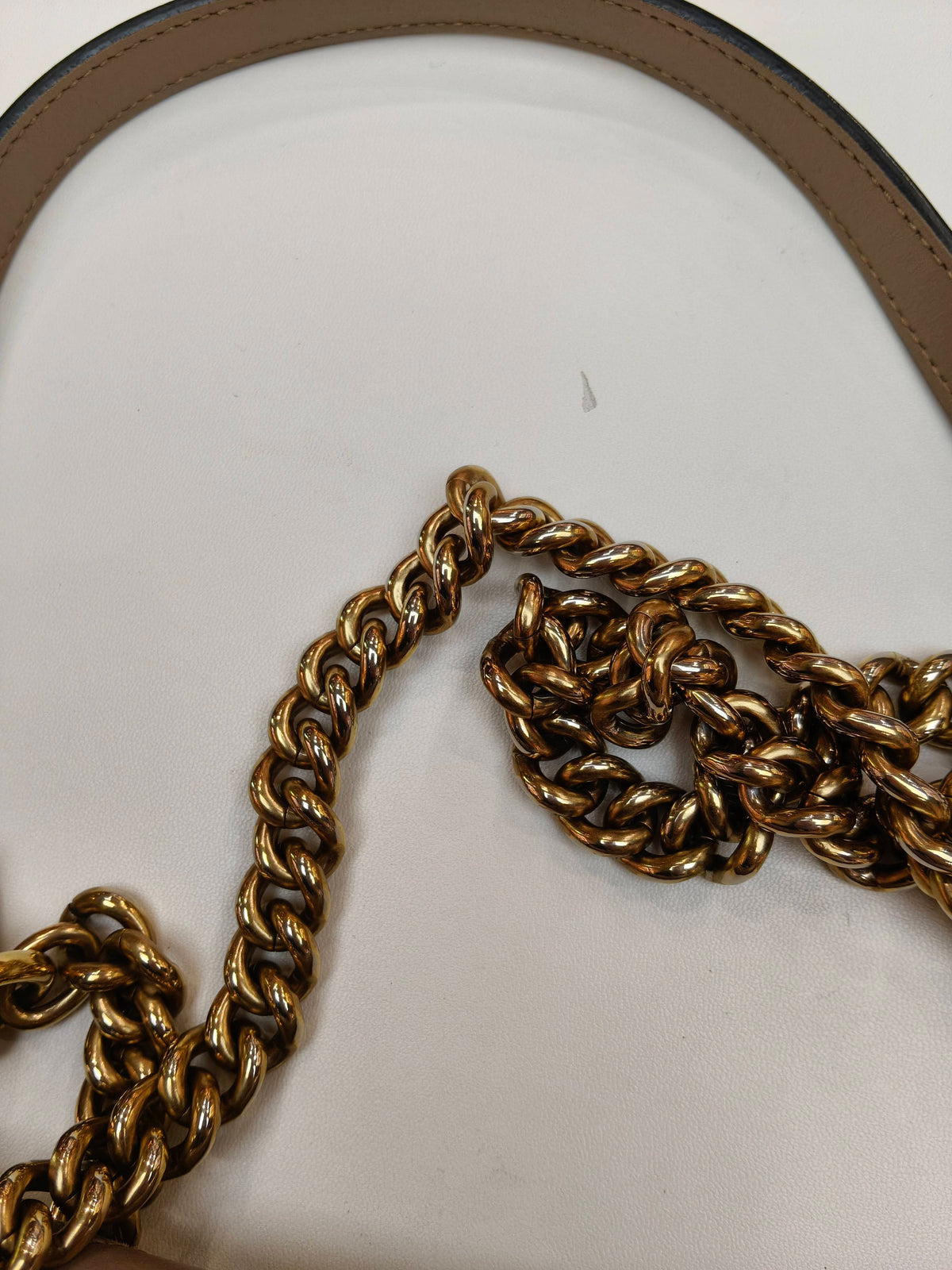 Gucci - GG Marmont 22 - Leather - Beige - (small)