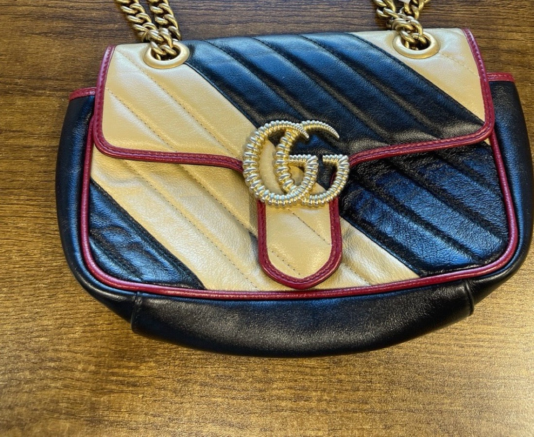 Gucci - GG Marmont 22 - Leather - Multicolour