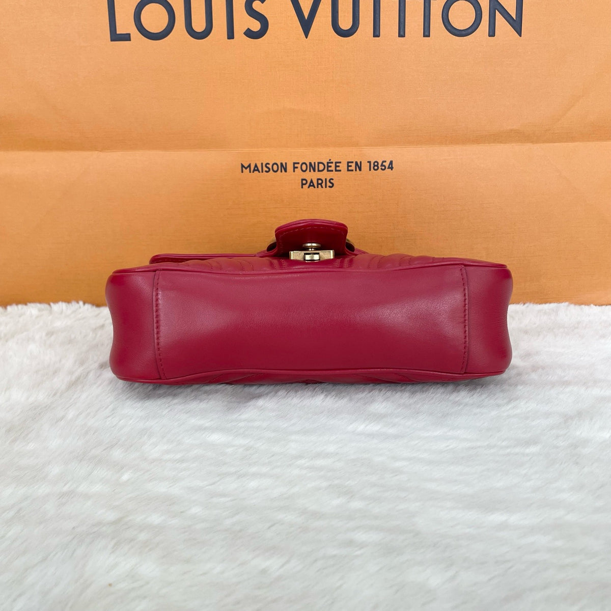 Gucci - GG Marmont 22 - Leather - Red - (small)