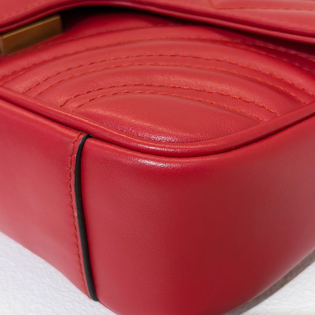 Gucci - GG Marmont 22 - Leather - Red - (small)