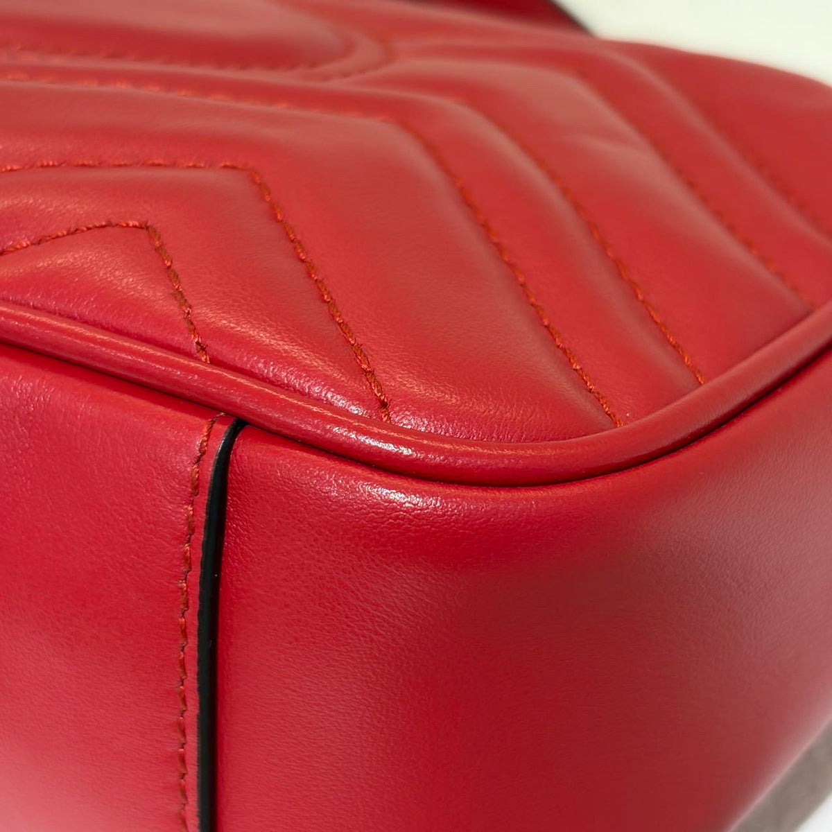 Gucci - GG Marmont 22 - Leather - Red - (small)