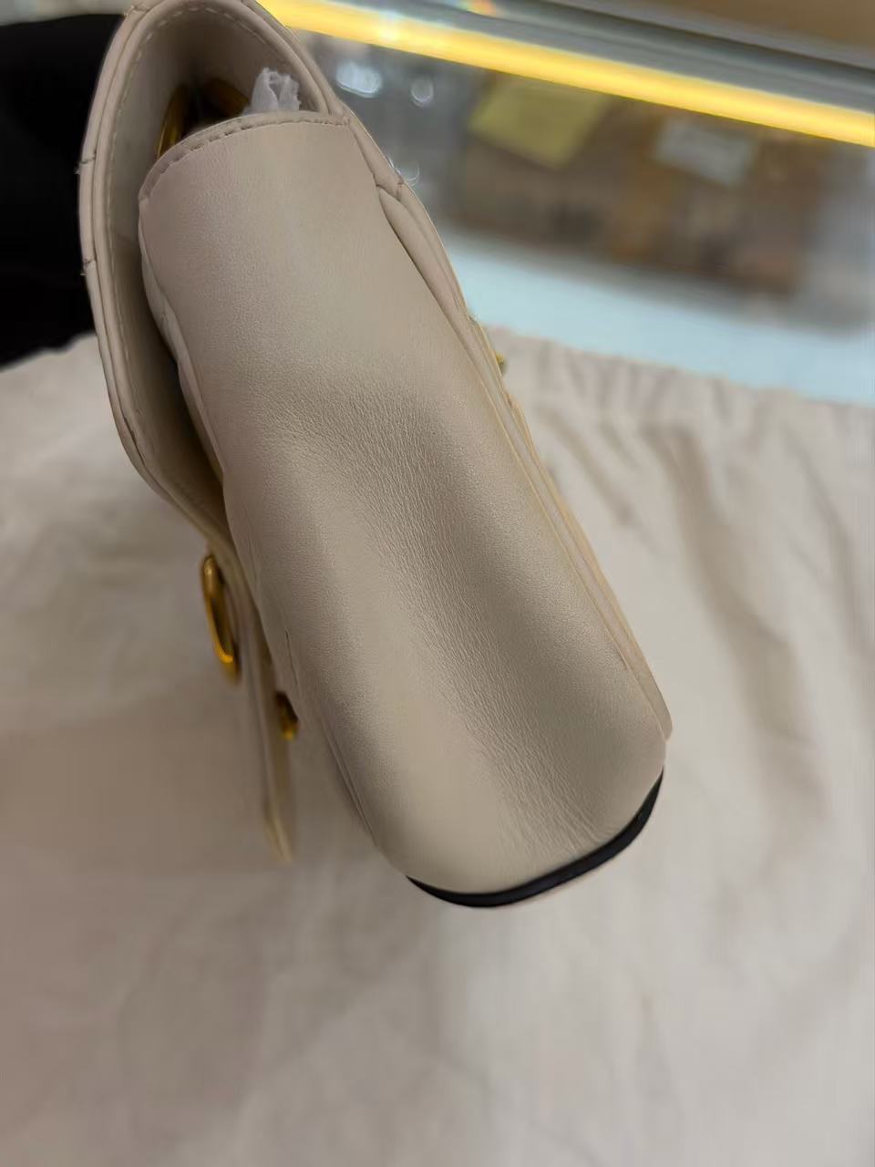 Gucci - GG Marmont 22 Shoulder Bag - Leather - White - (mini)