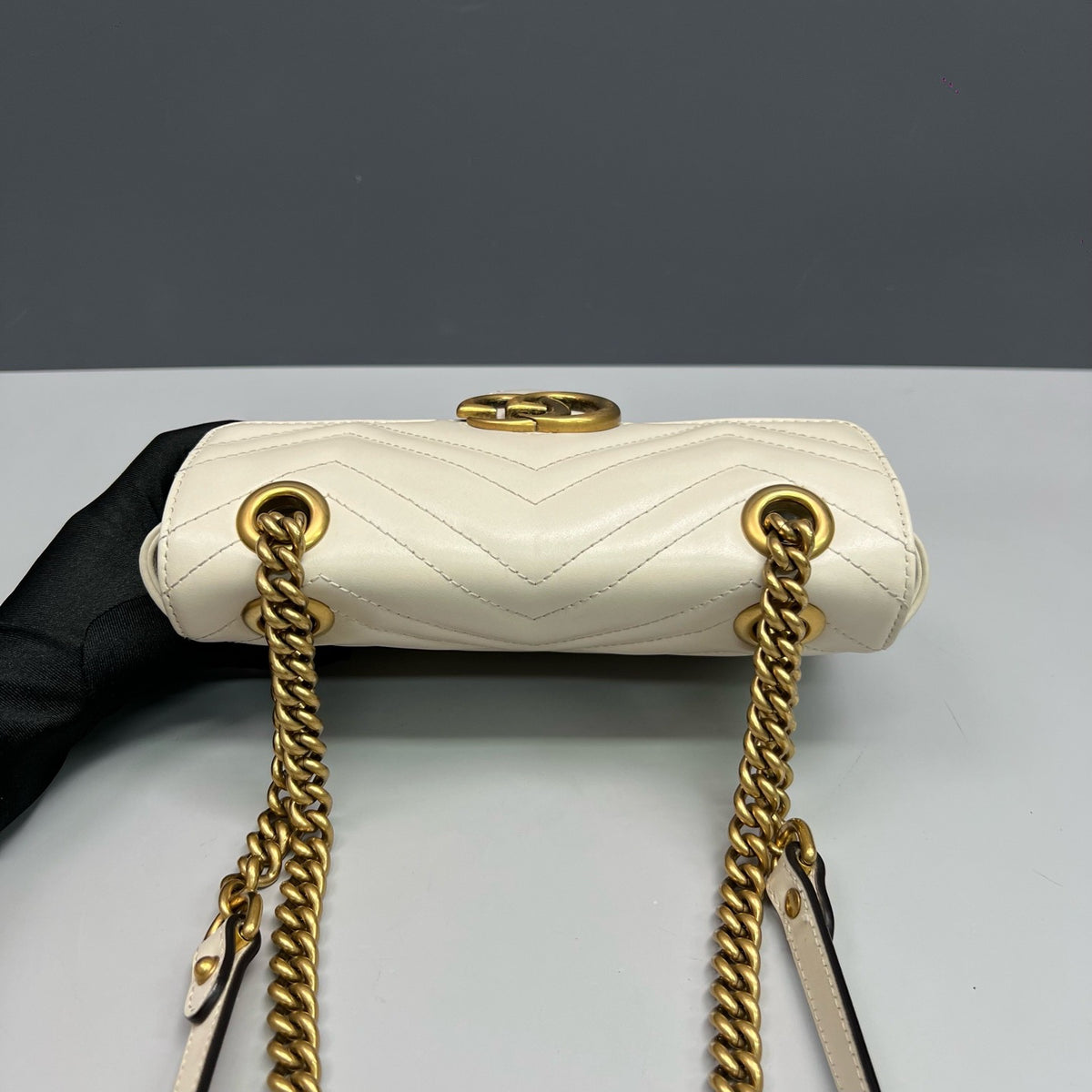 Gucci - GG Marmont 22 Small - Leather - White - (small)