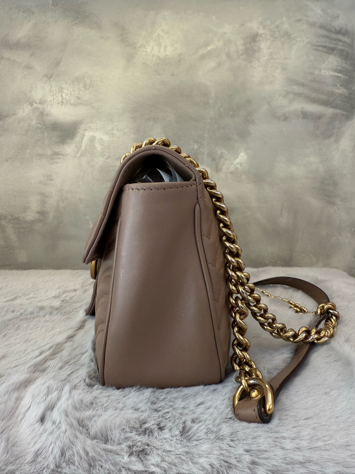 Gucci - GG Marmont 26 - Leather - Brown - (medium)