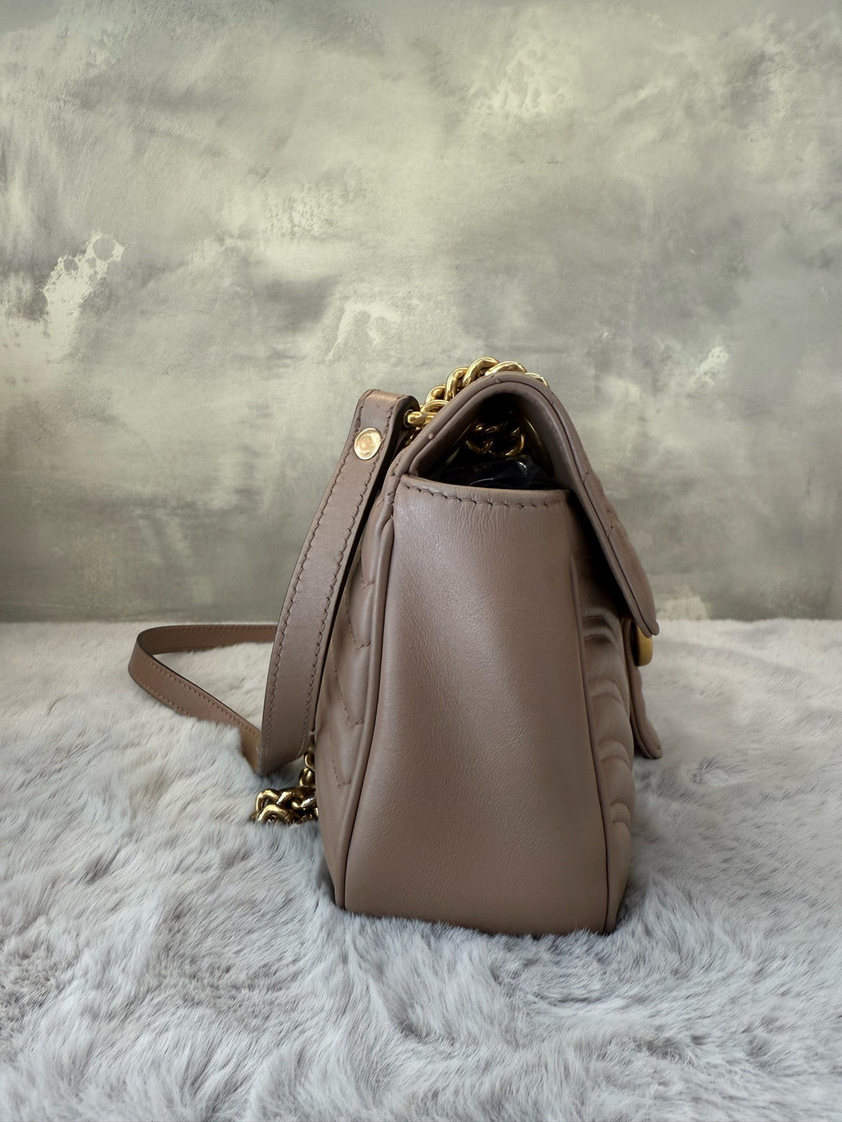 Gucci - GG Marmont 26 - Leather - Brown - (medium)