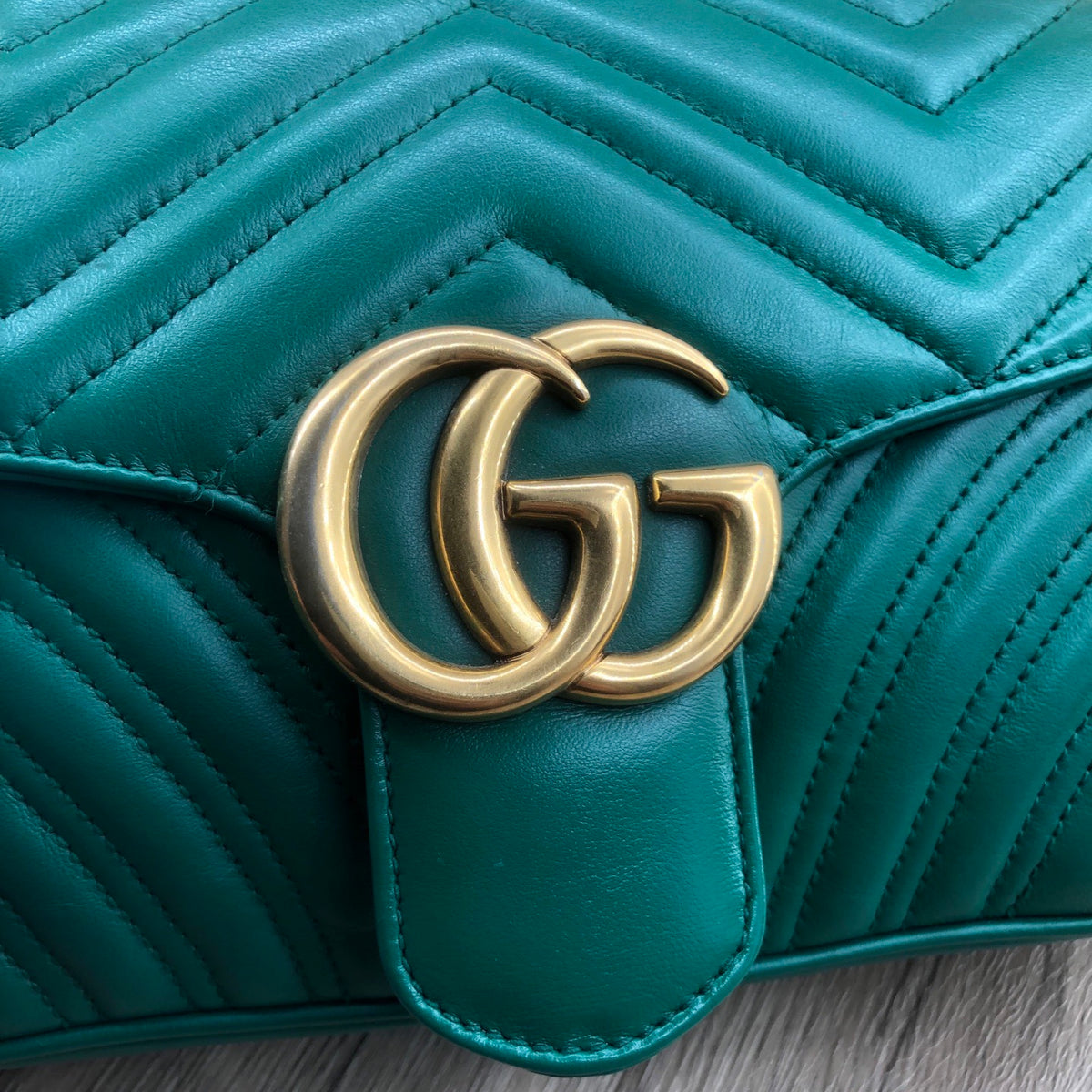 Gucci - GG Marmont 26 - Leather - Green - (medium)