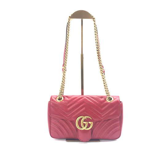 Gucci - GG Marmont 26 - Leather - Red - (medium)