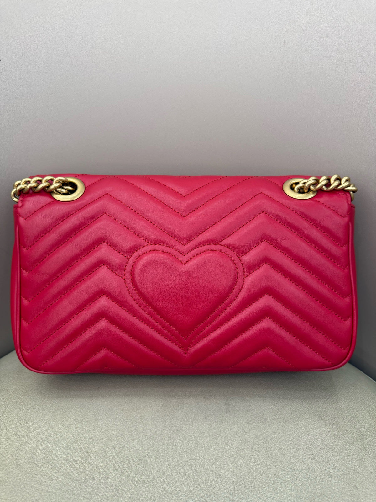 Gucci - GG Marmont 26 - Leather - Red - (small)