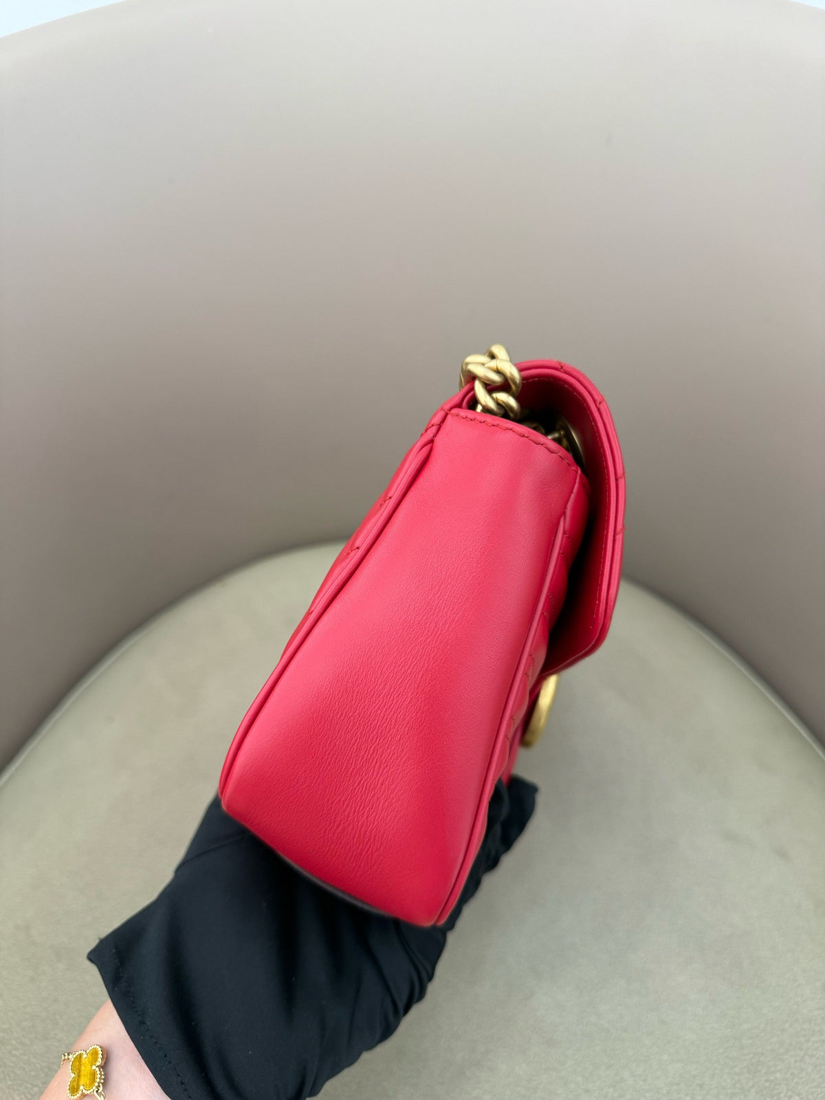 Gucci - GG Marmont 26 - Leather - Red - (small)