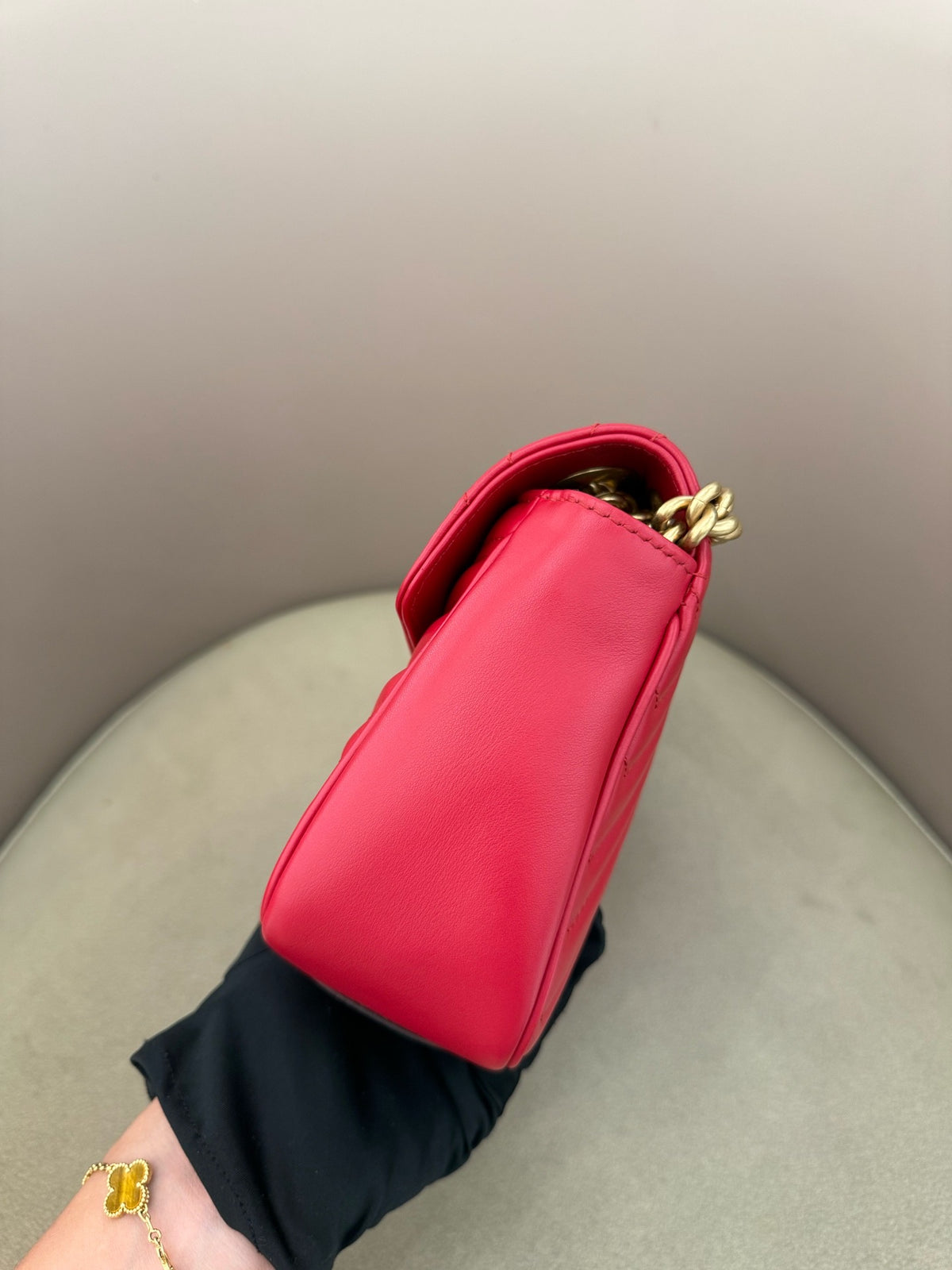 Gucci - GG Marmont 26 - Leather - Red - (small)
