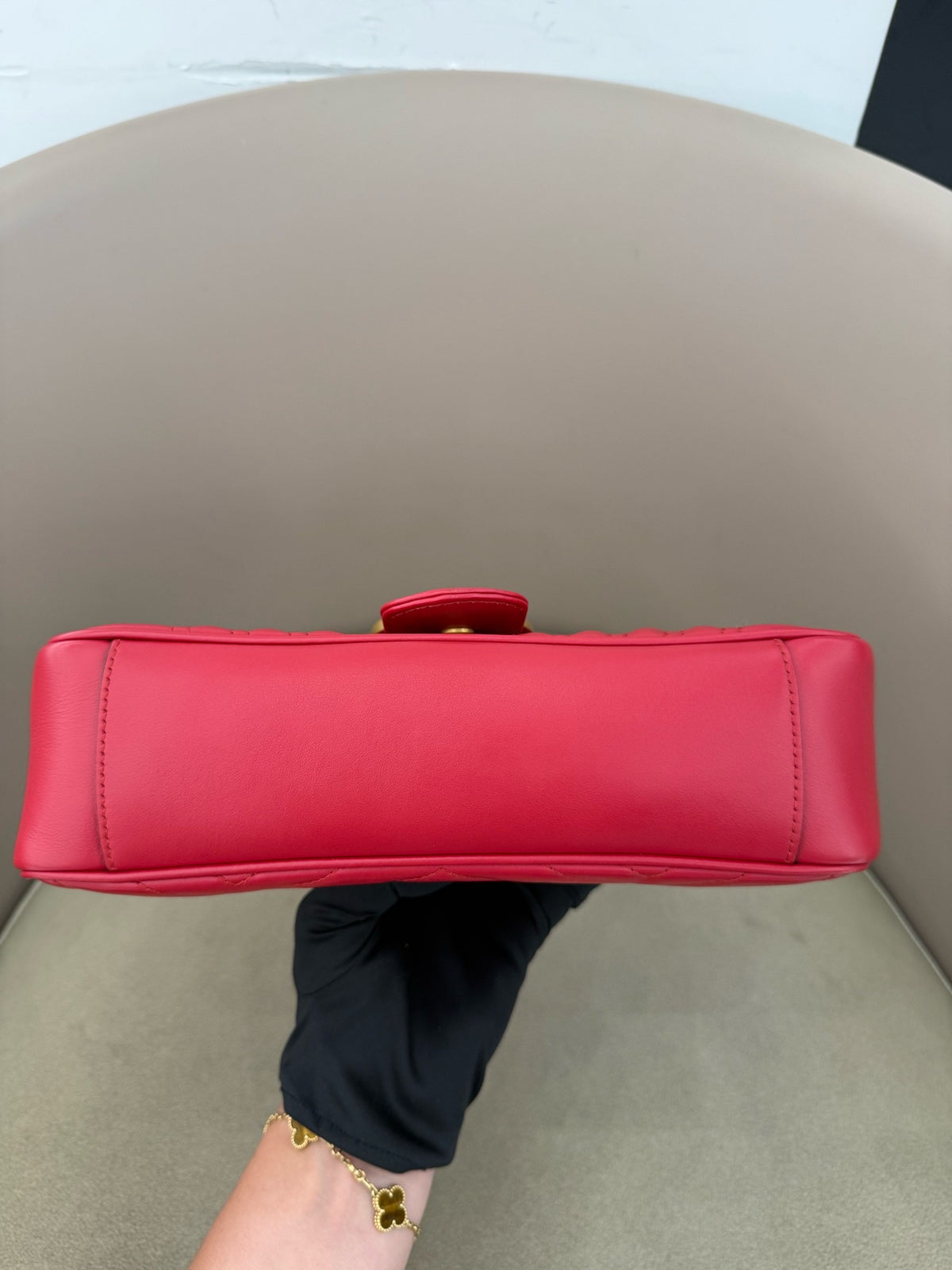 Gucci - GG Marmont 26 - Leather - Red - (small)