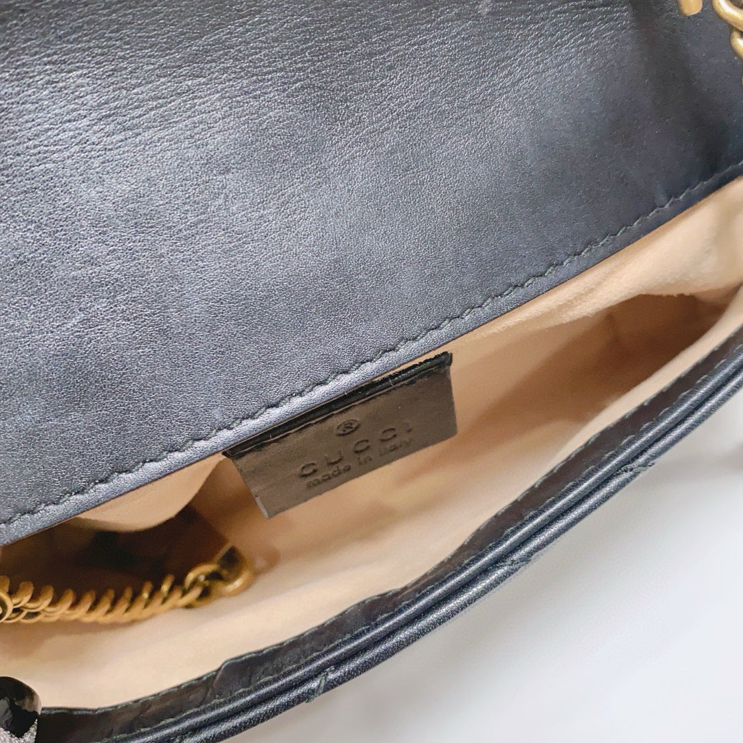 Gucci - GG Marmont - Leather - Black