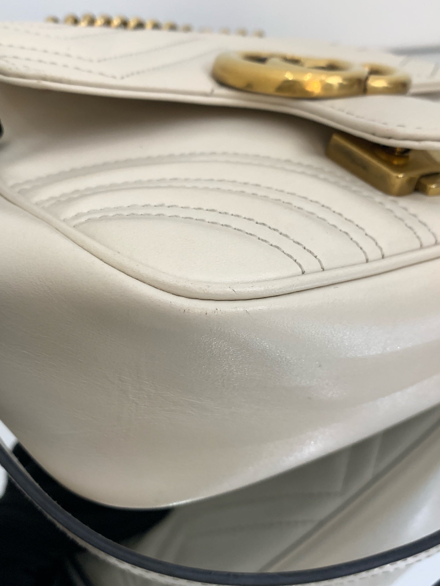Gucci - GG Marmont - Leather - Beige