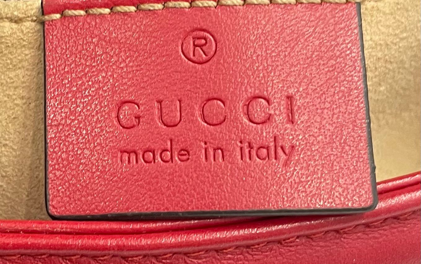 Gucci - GG Marmont - Leather - Red
