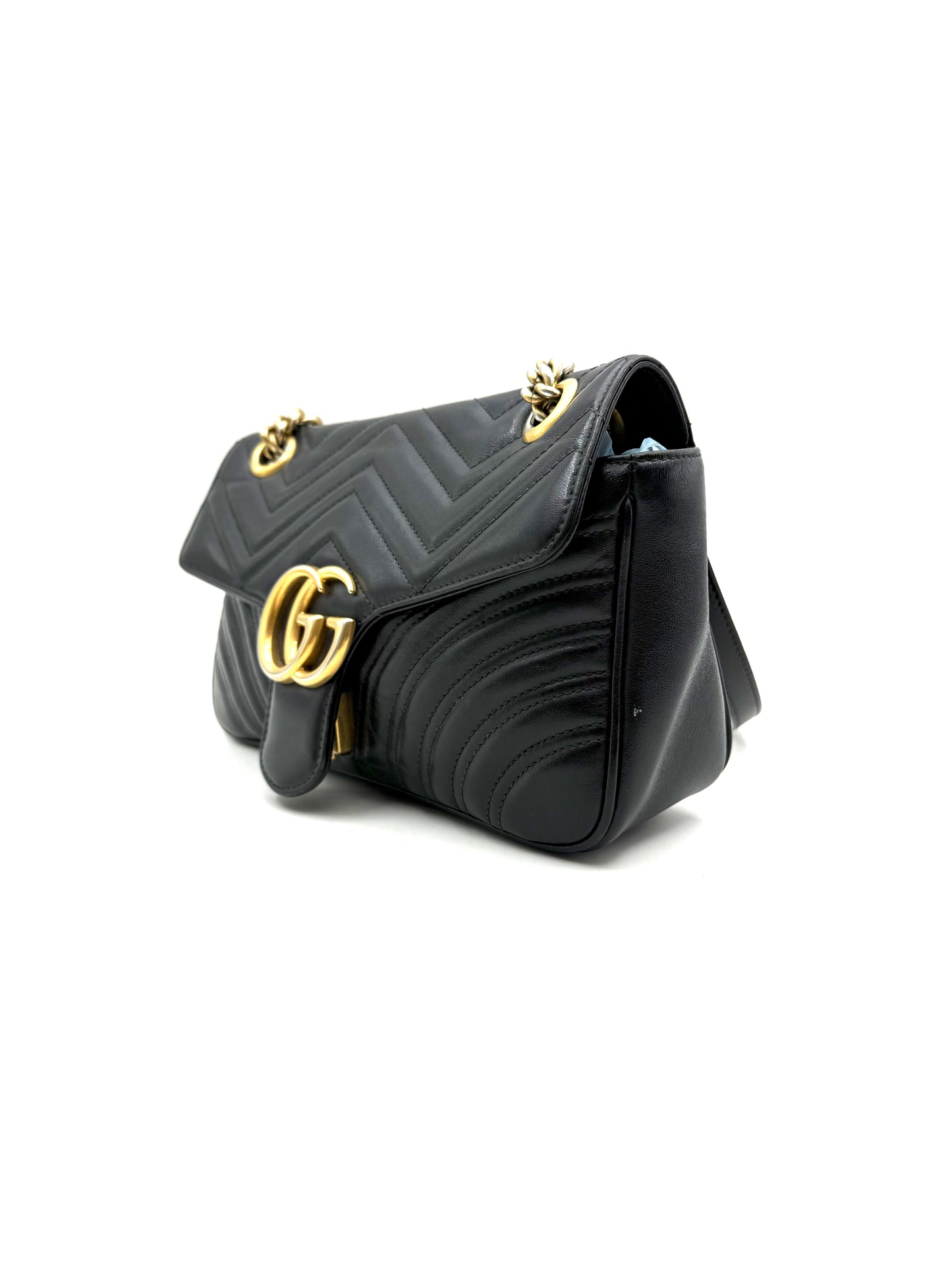 Gucci - GG Marmont - Leather - Black