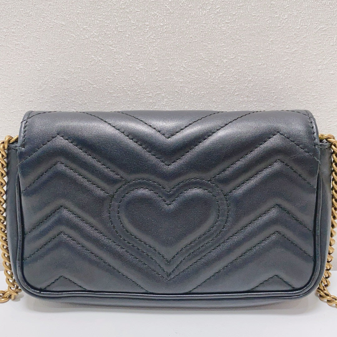 Gucci - GG Marmont - Leather - Black