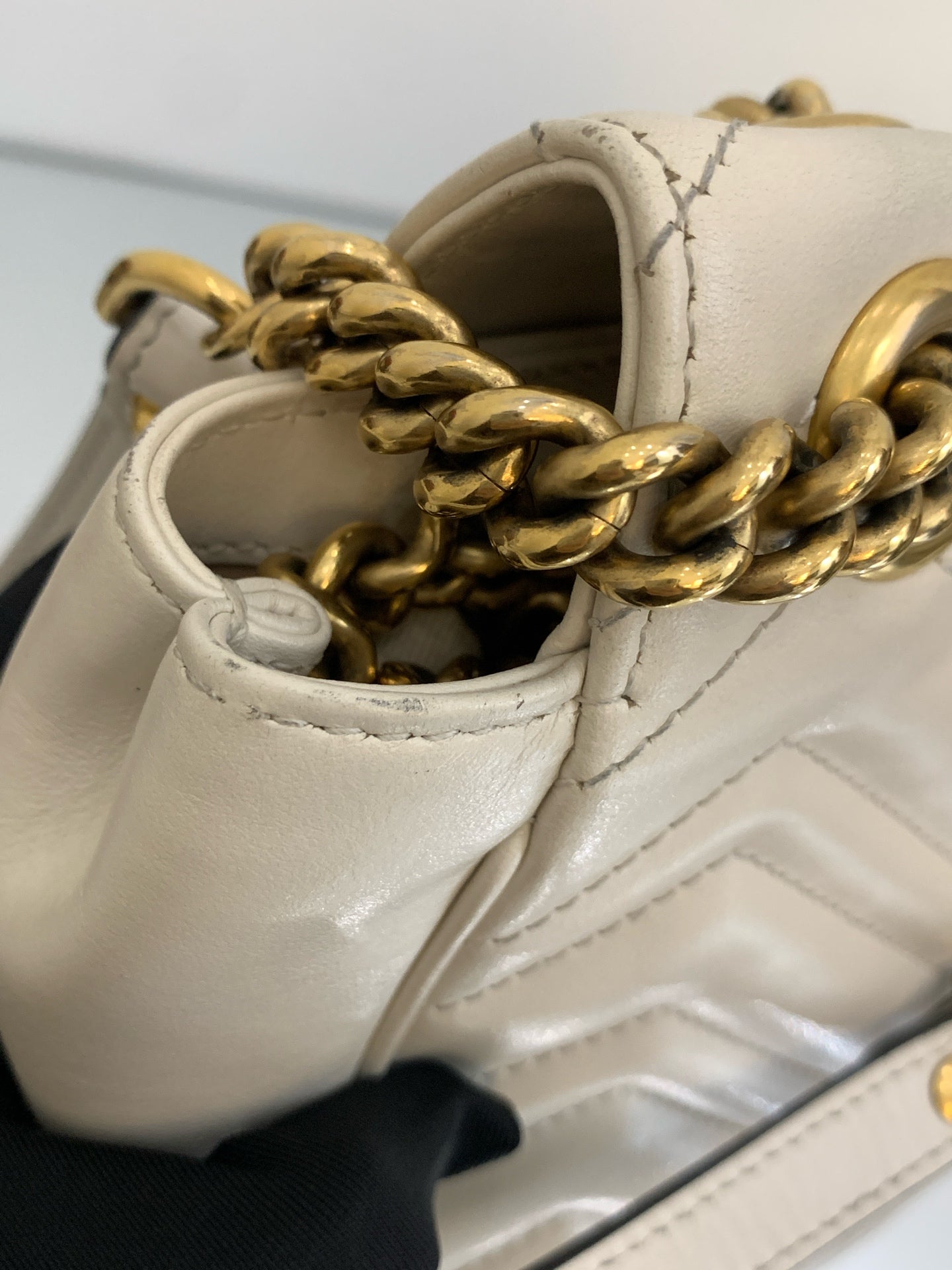 Gucci - GG Marmont - Leather - Beige