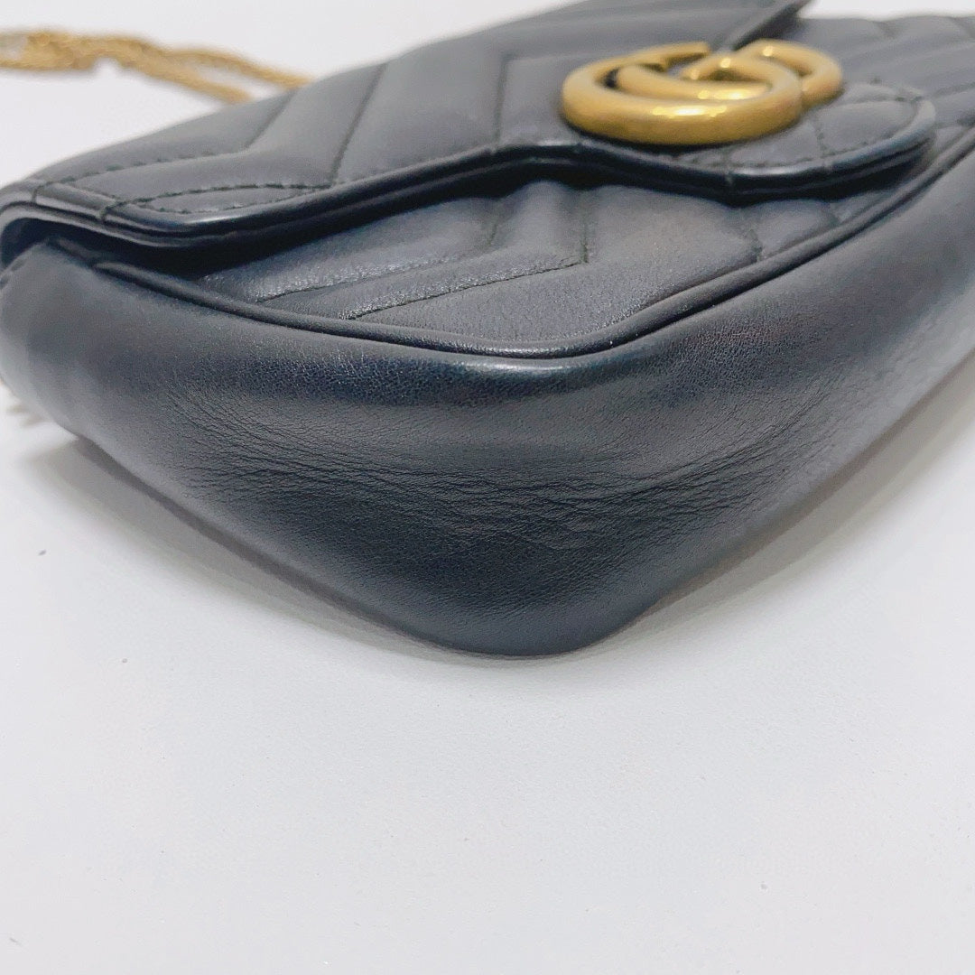 Gucci - GG Marmont - Leather - Black